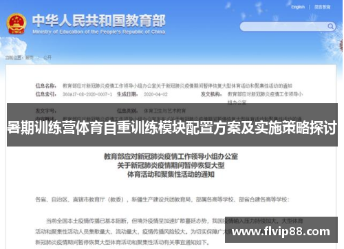 暑期训练营体育自重训练模块配置方案及实施策略探讨